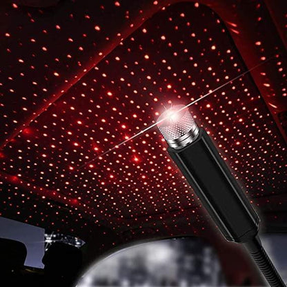 Auto Roof Star Projector Lights, USB Portable Adjustable Flexible Interior Car Night Lamp