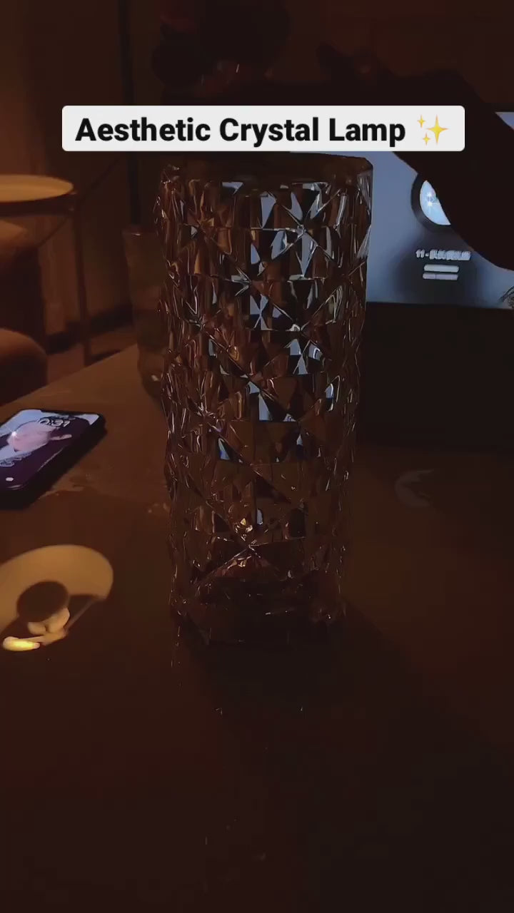 Load video: Aesthetic Crystal Lamp